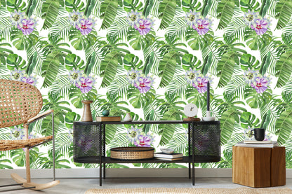Wallpaper Exotic Leaves