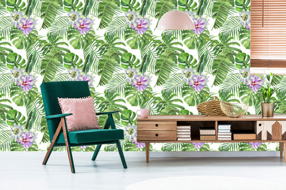 Wallpaper Exotic Leaves