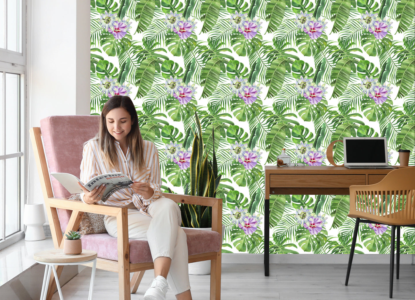 Wallpaper Exotic Leaves