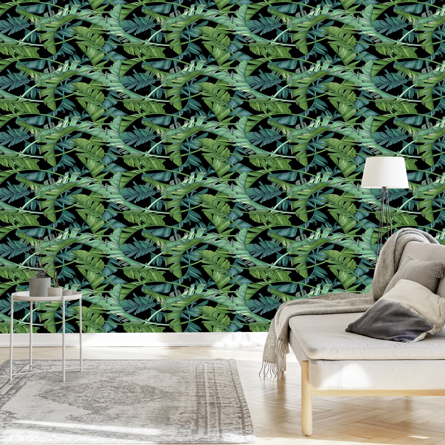 Wallpaper Tropical Palm Leaves