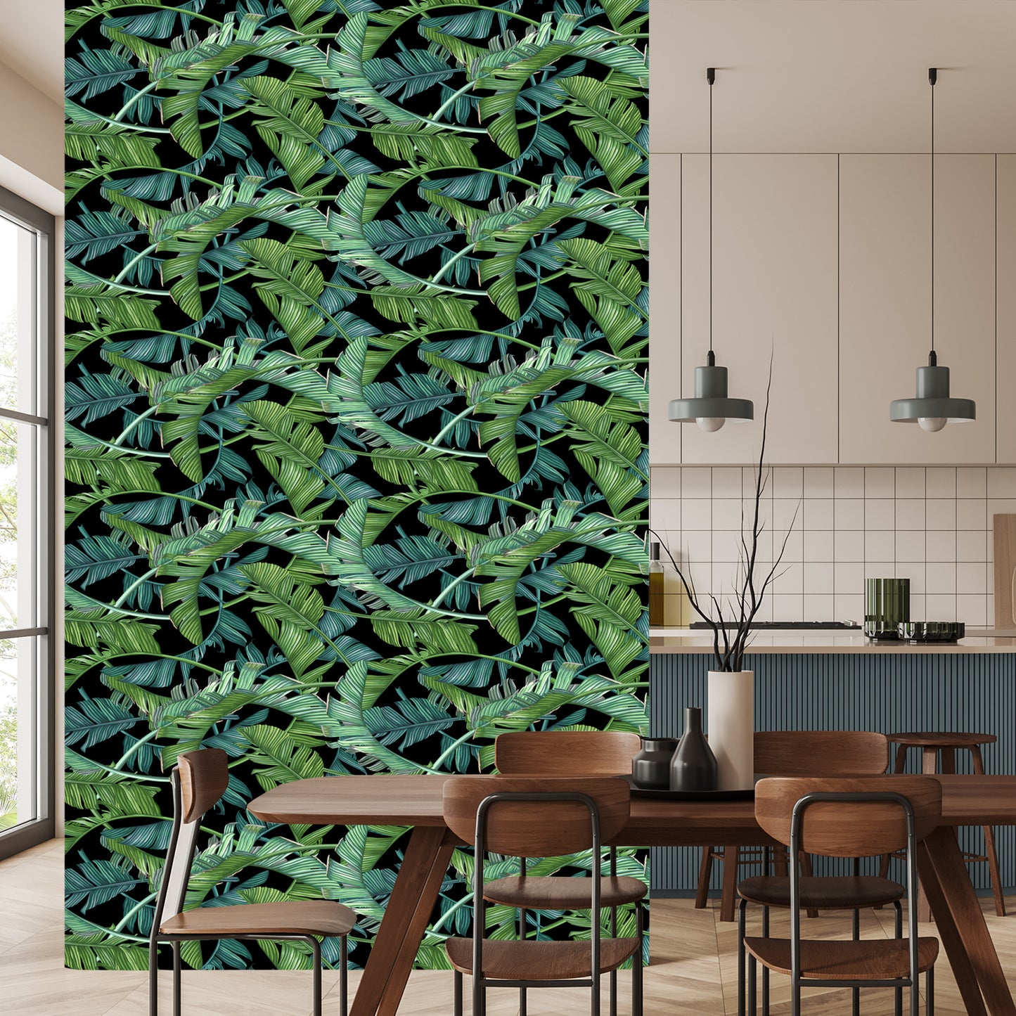 Wallpaper Tropical Palm Leaves