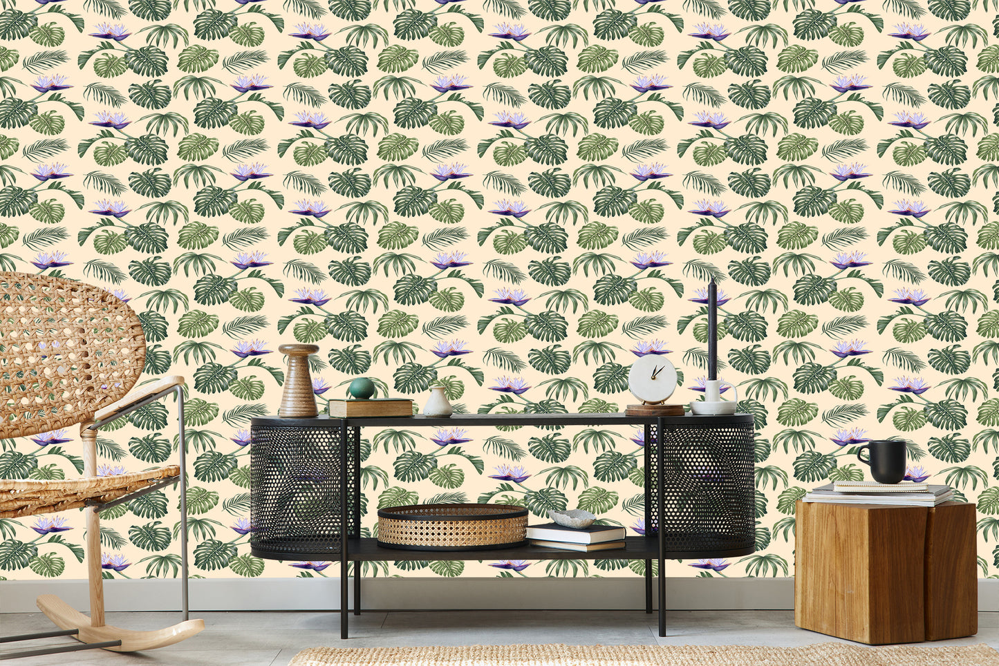 Wallpaper Monstera Leaves