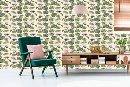 Wallpaper Monstera Leaves