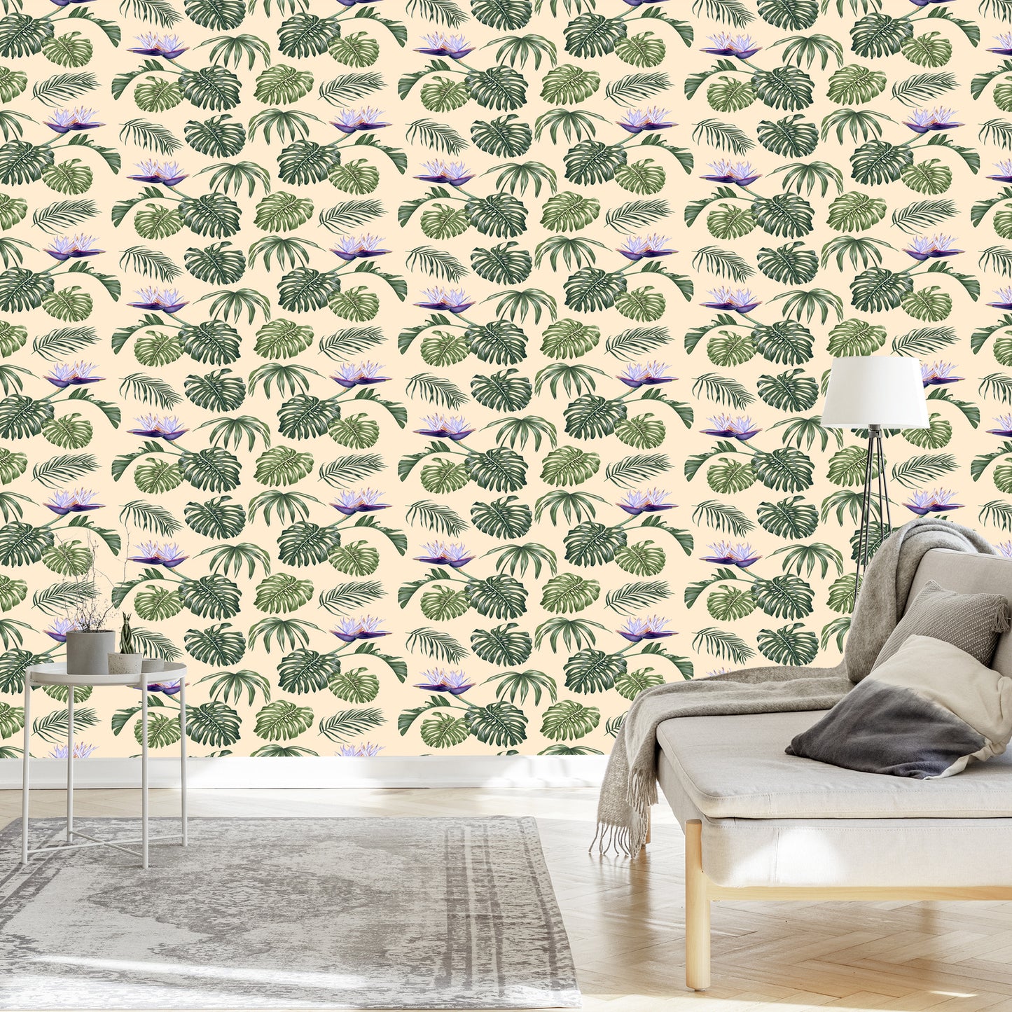 Wallpaper Monstera Leaves