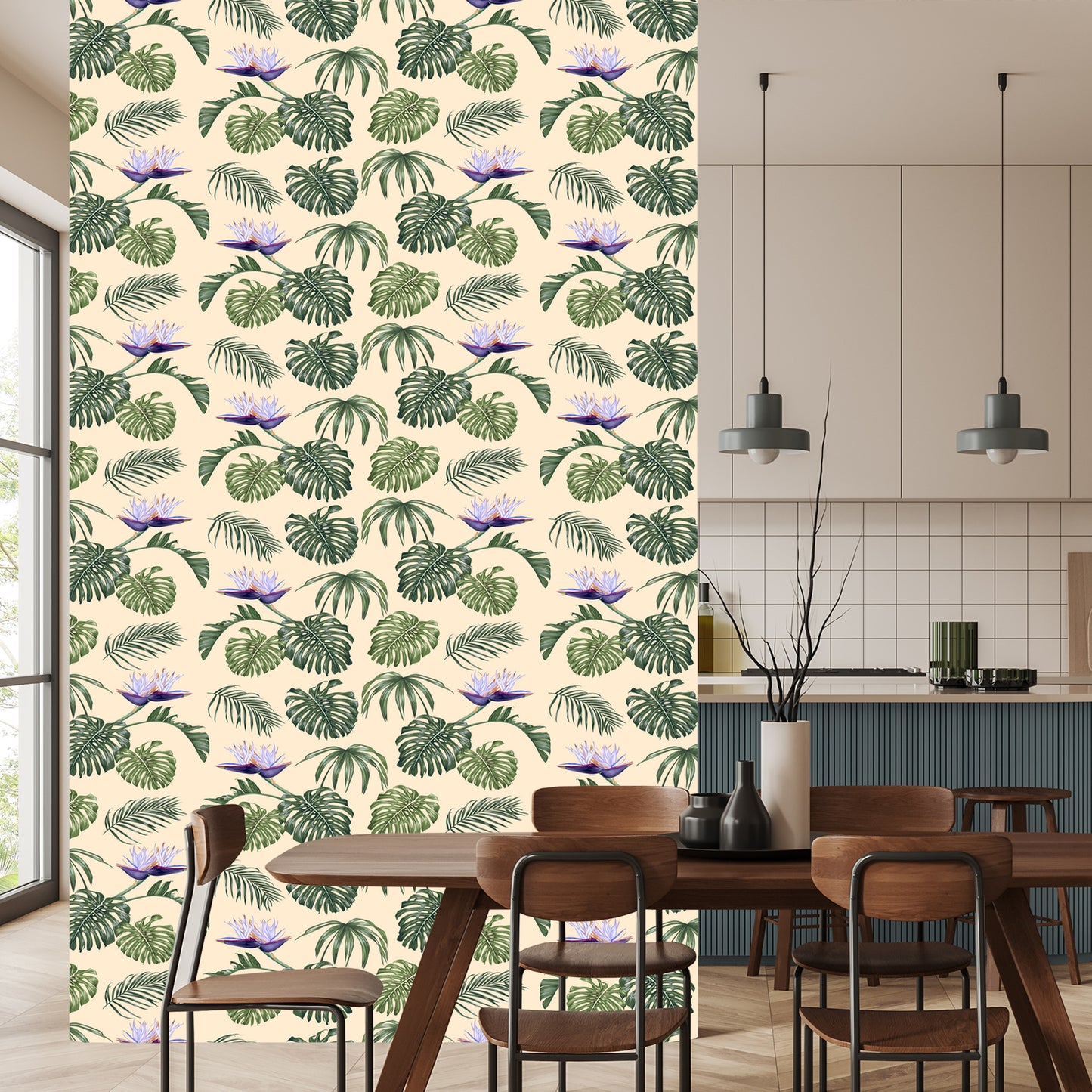 Wallpaper Monstera Leaves