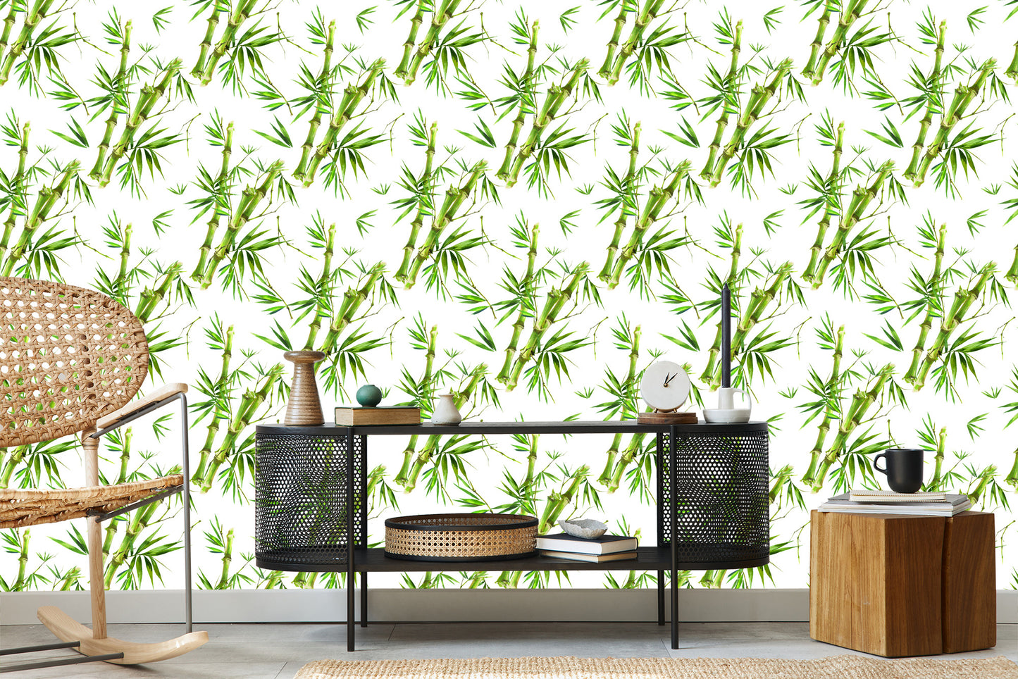 Wallpaper Bamboo Branches With Leaves