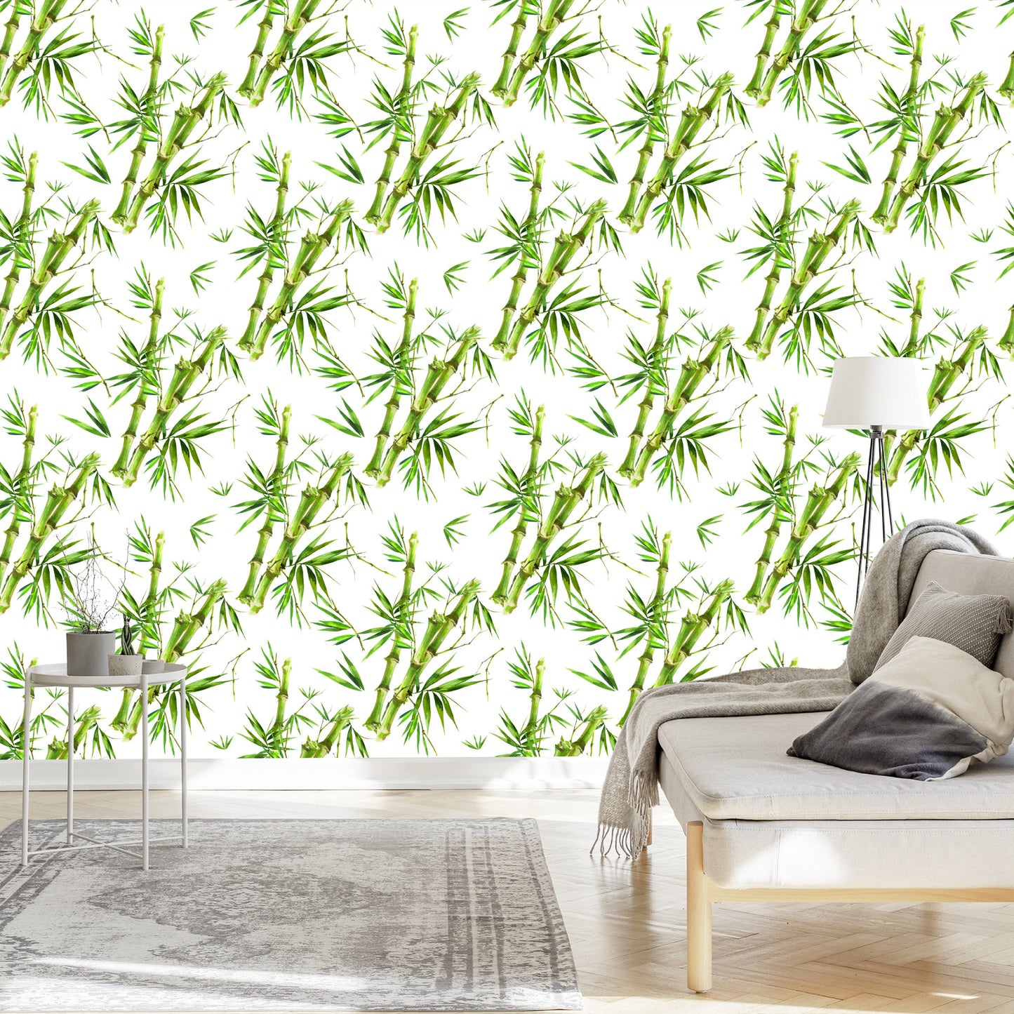 Wallpaper Bamboo Branches With Leaves