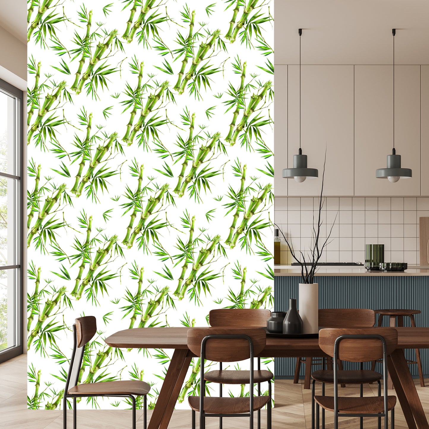 Wallpaper Bamboo Branches With Leaves