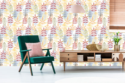 Wallpaper Ornamental Leaves