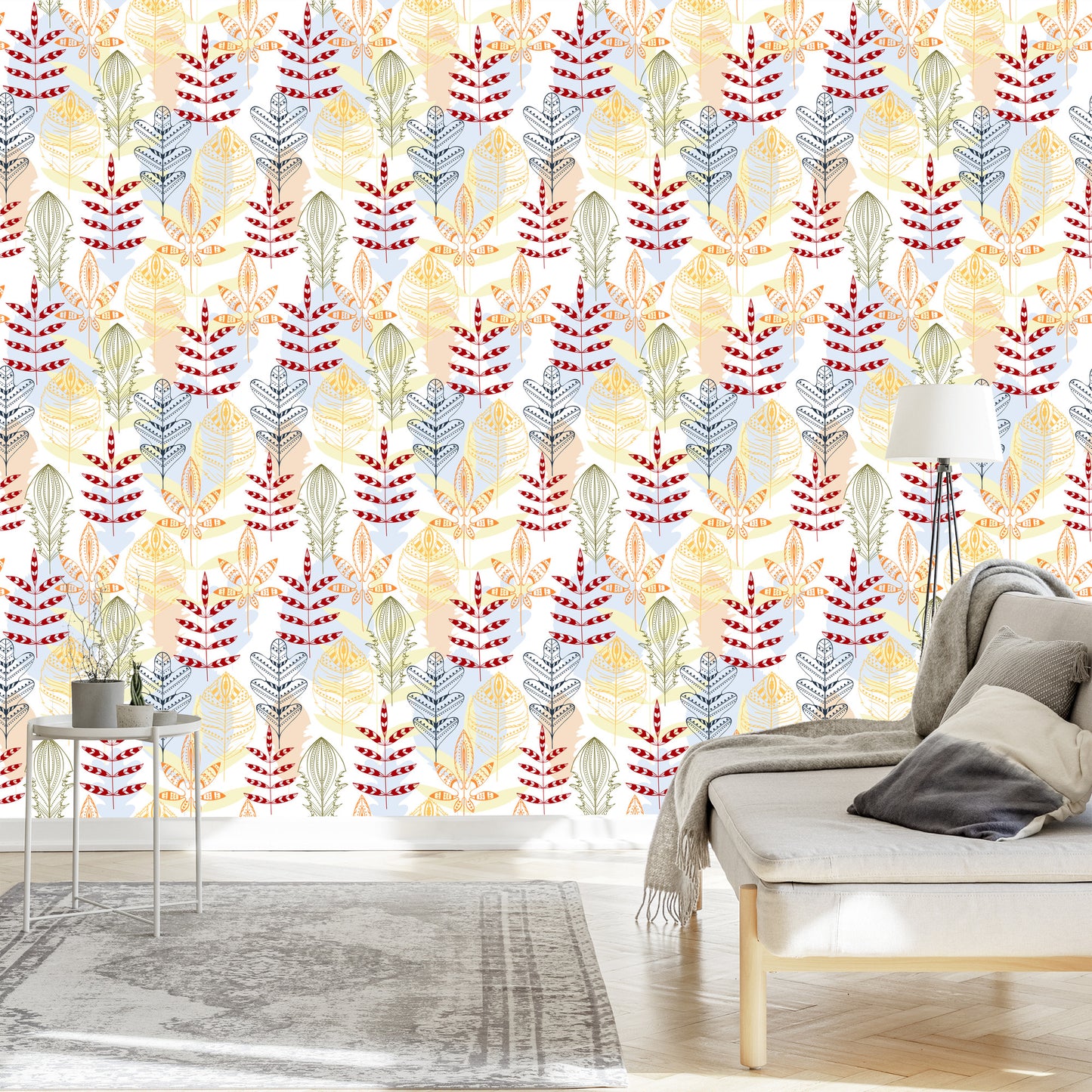 Wallpaper Ornamental Leaves