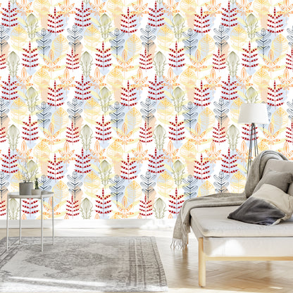 Wallpaper Ornamental Leaves