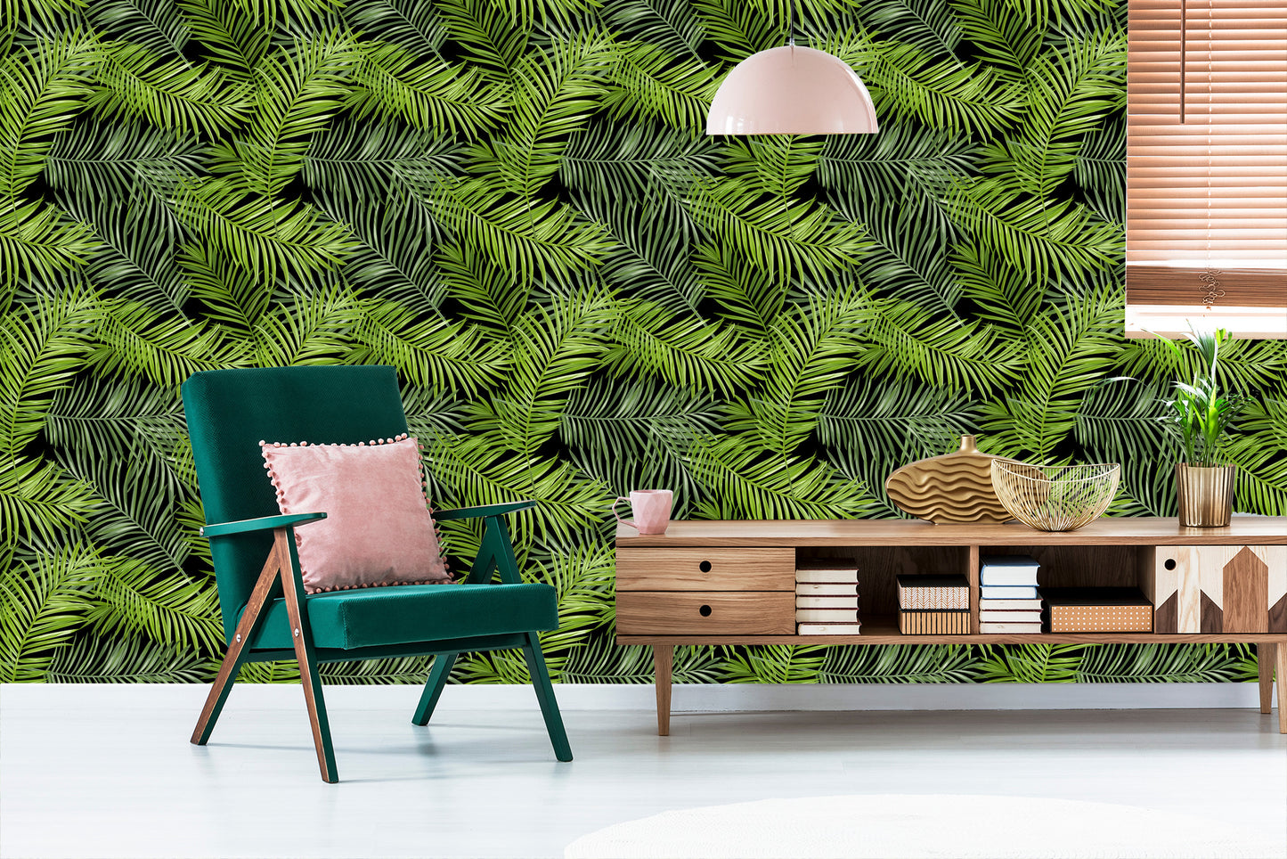 Wallpaper Slender Leaves