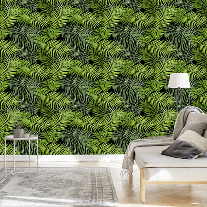 Wallpaper Slender Leaves