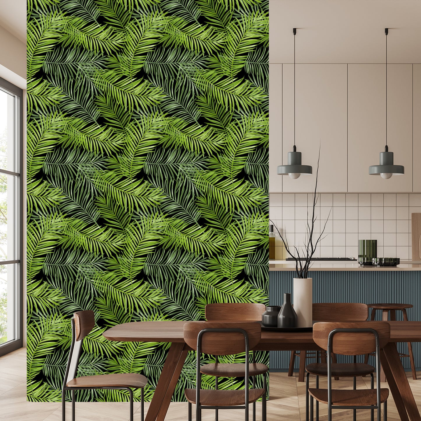 Wallpaper Slender Leaves