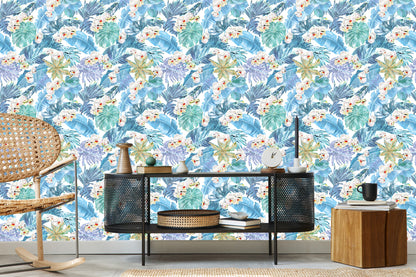 Wallpaper Leaves And Flowers Of Magnolia