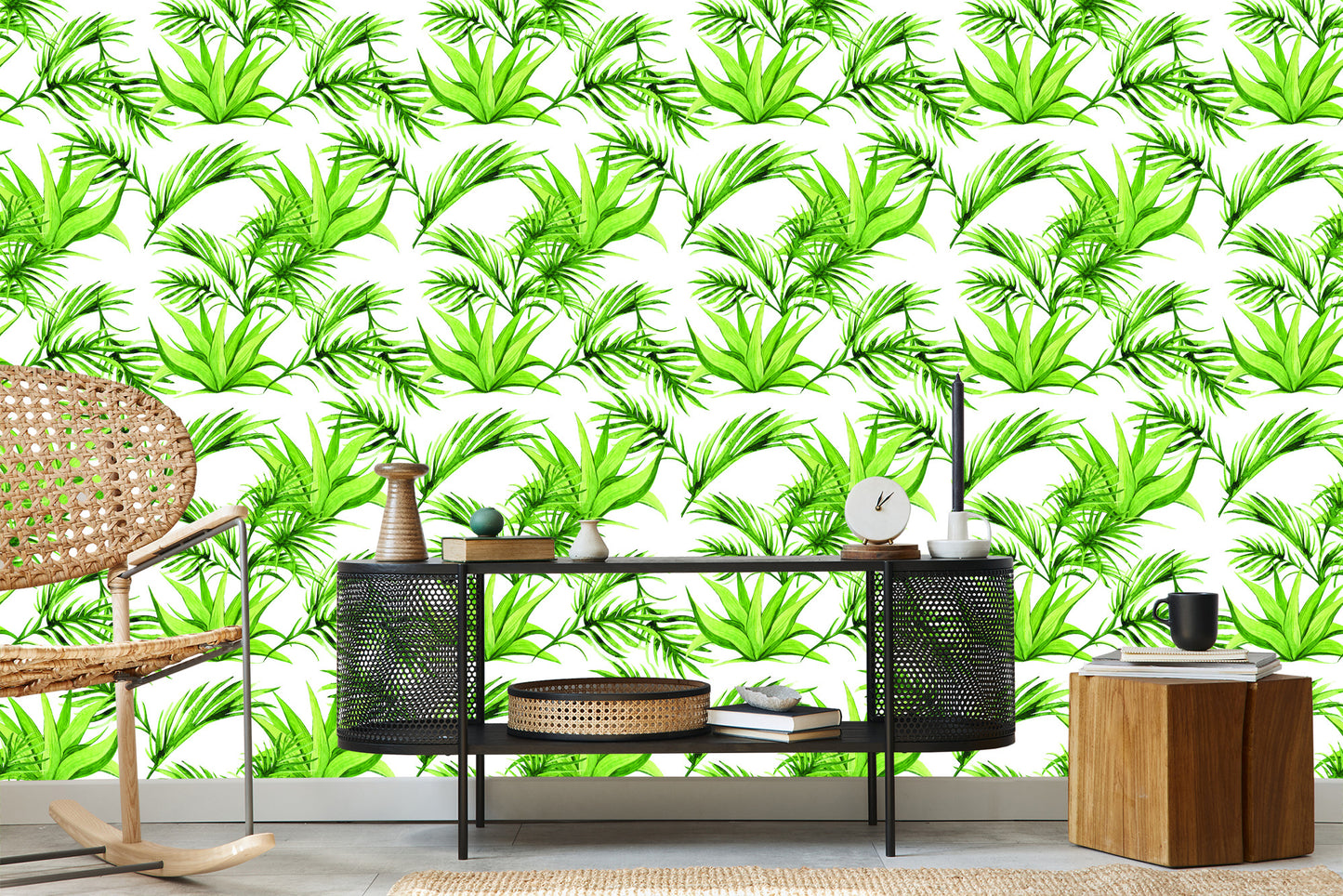 Wallpaper Green Leaves