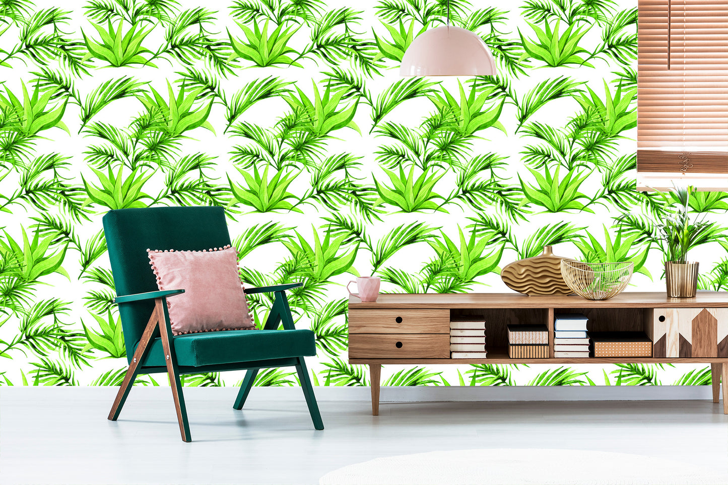 Wallpaper Green Leaves