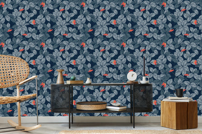 Wallpaper Flowers And Leaves