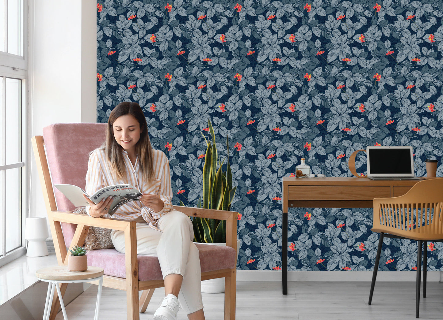 Wallpaper Flowers And Leaves