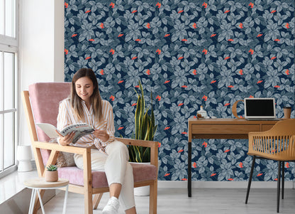 Wallpaper Flowers And Leaves