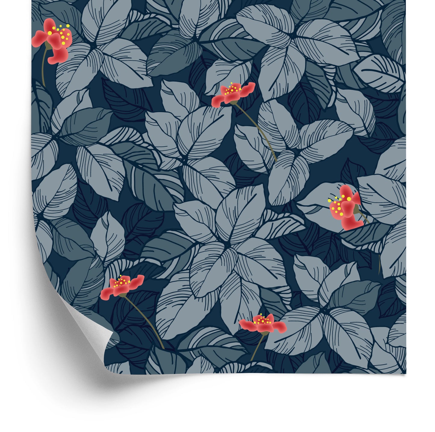 Wallpaper Flowers And Leaves
