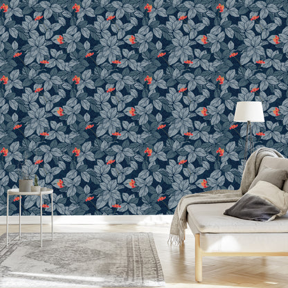 Wallpaper Flowers And Leaves