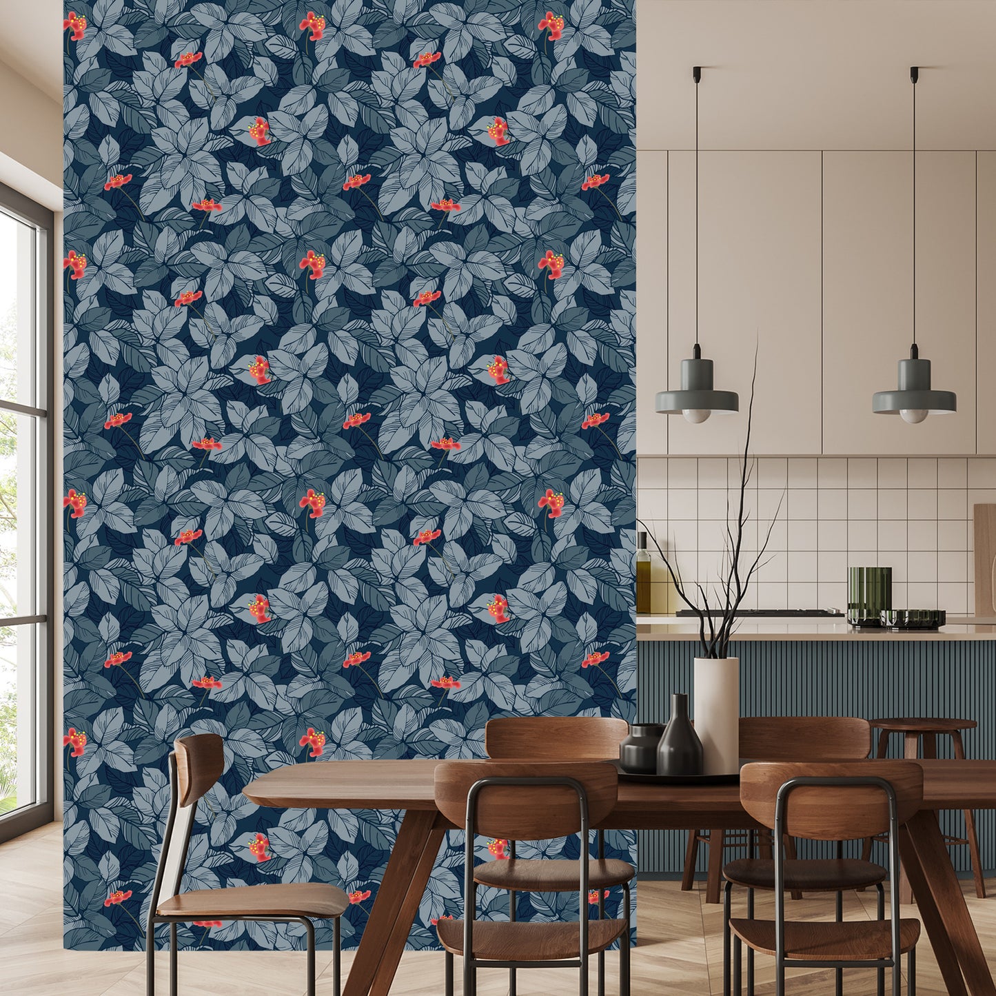 Wallpaper Flowers And Leaves