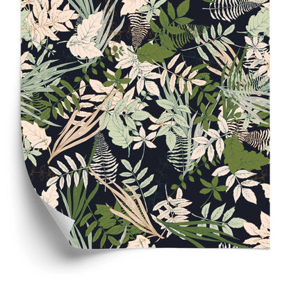 Wallpaper Stylish Colorful Leaves