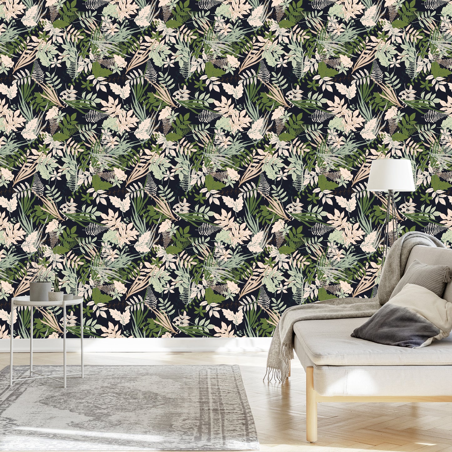 Wallpaper Stylish Colorful Leaves