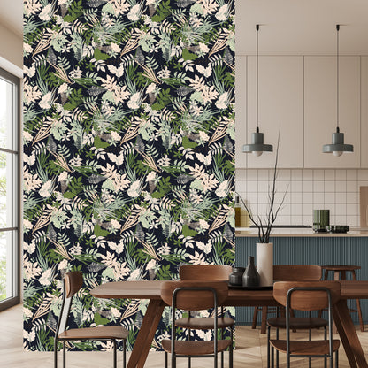 Wallpaper Stylish Colorful Leaves