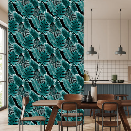 Wallpaper Leaves Of Passion Fruit And Monstera