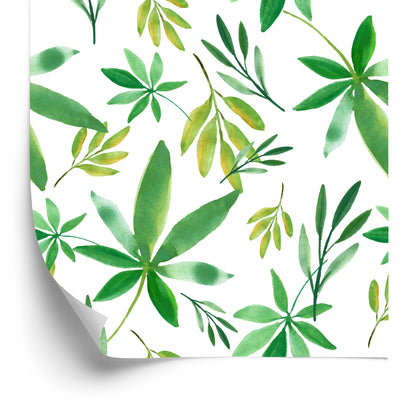 Wallpaper Delicate Colorful Leaves