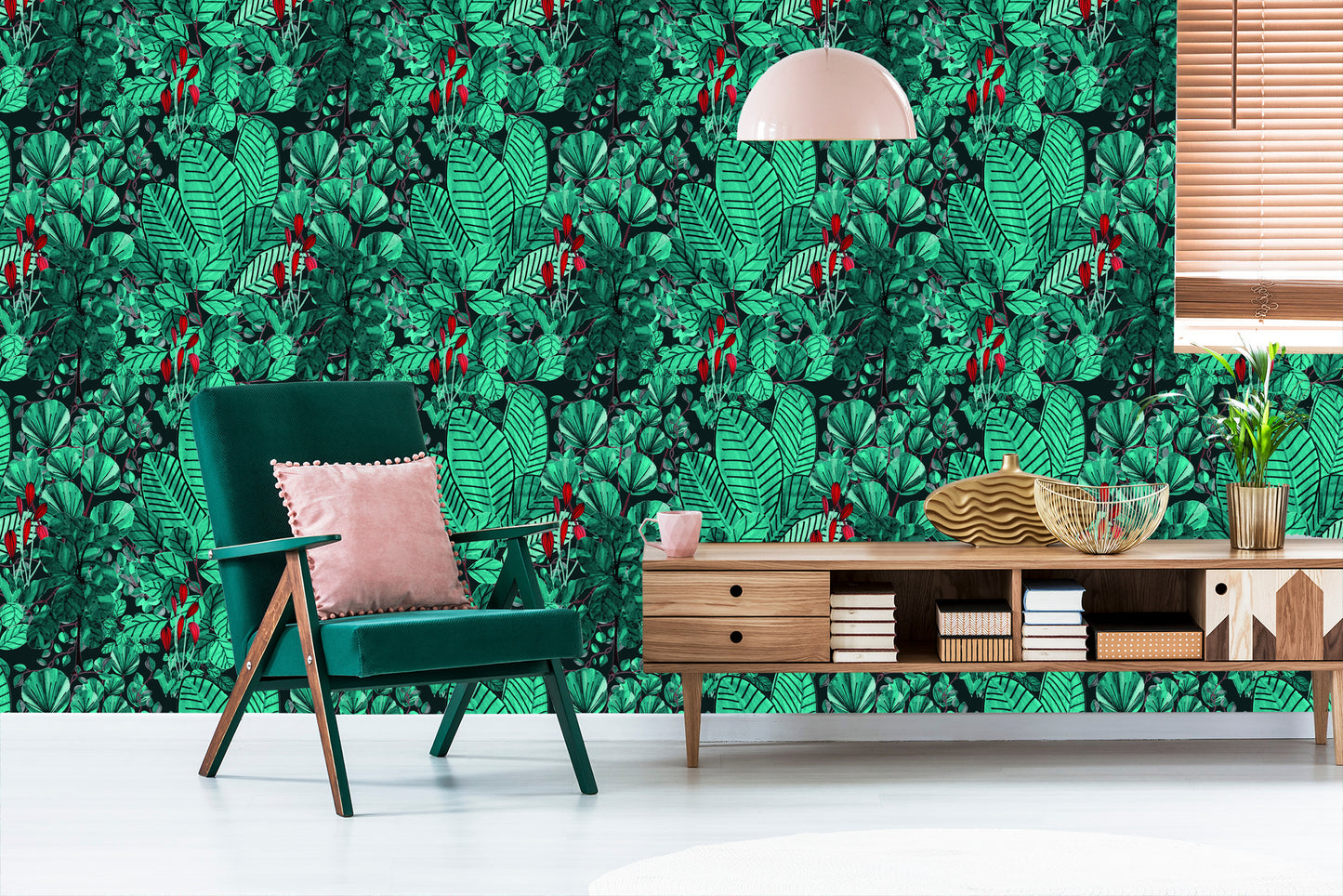 Wallpaper Monstera Leaves
