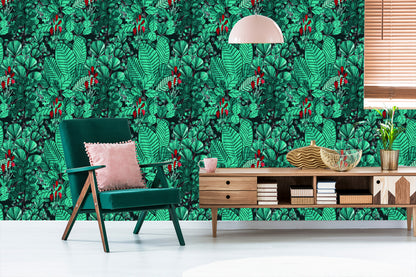 Wallpaper Monstera Leaves