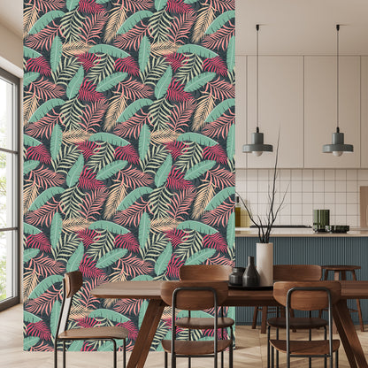 Wallpaper Colorful Exotic Leaves