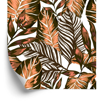 Wallpaper Leaves Of Passion Fruit And Monstera