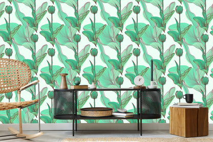 Wallpaper Beautiful Leaves And Flowers