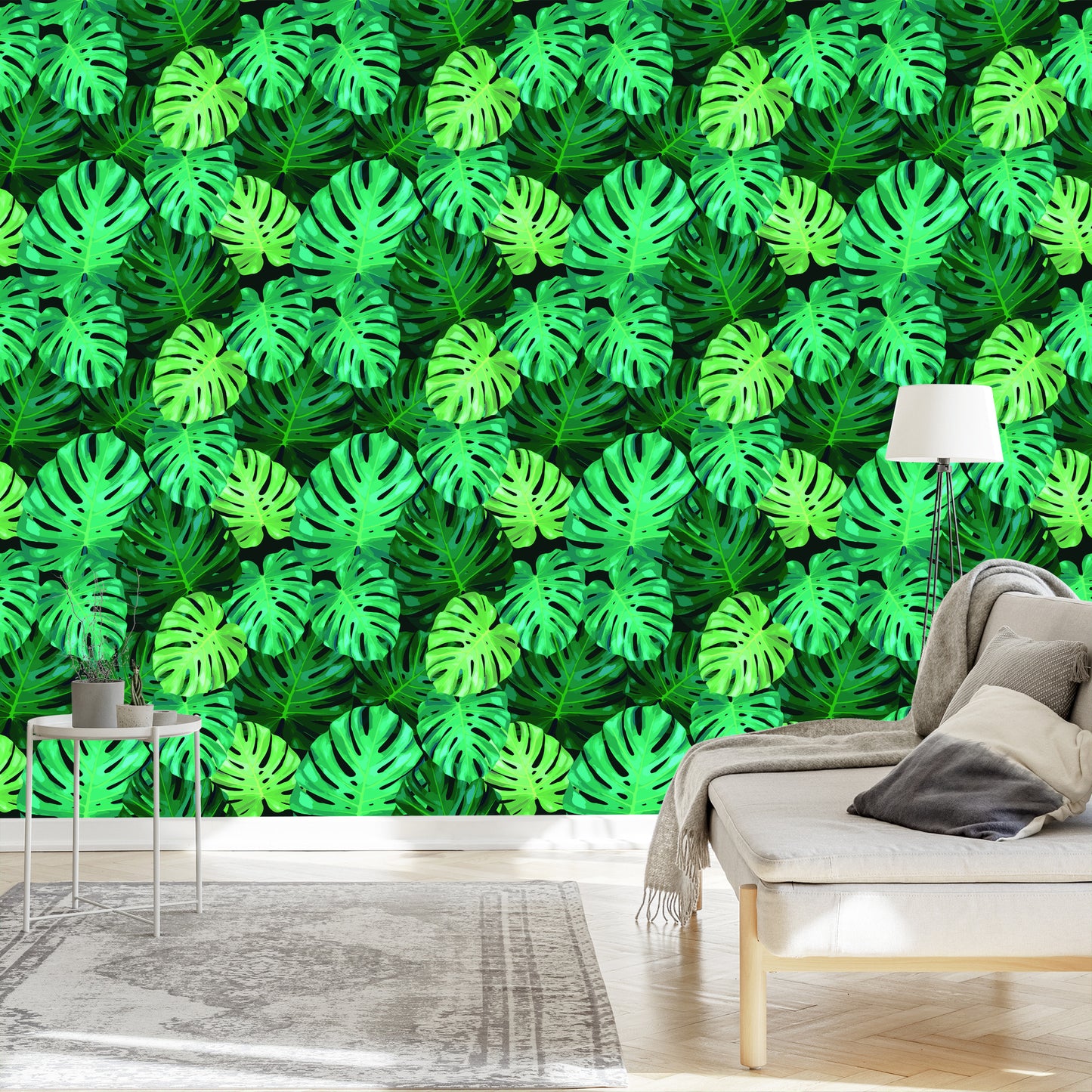 Wallpaper Monstera Leaves