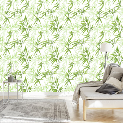 Wallpaper Drawings Of Bamboo Leaves