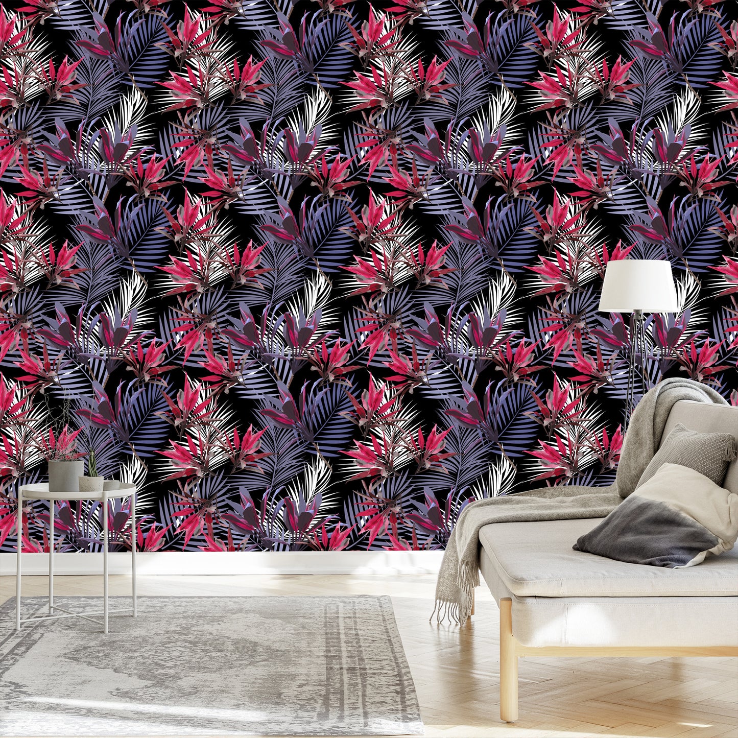 Wallpaper Exotic Palm Leaves