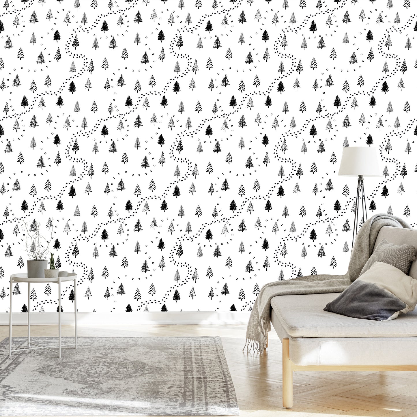 Wallpaper Trees For A Baby's Room