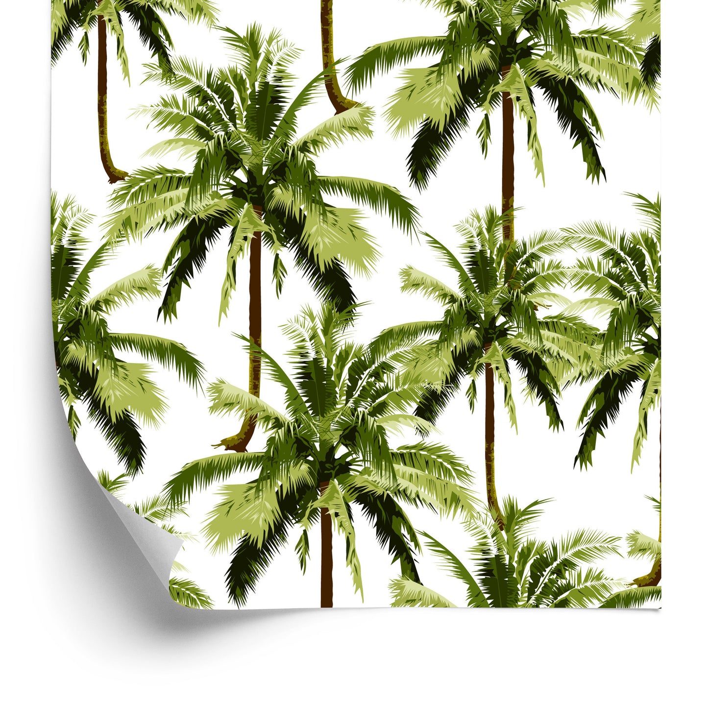 Wallpaper Green Palm Trees For Youth Room