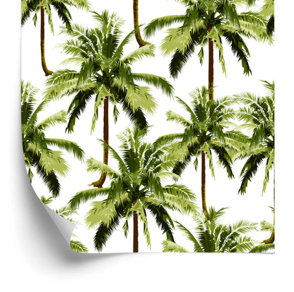 Wallpaper Green Palm Trees For Youth Room
