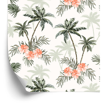 Wallpaper Colorful Palm Trees Forest For Living Room