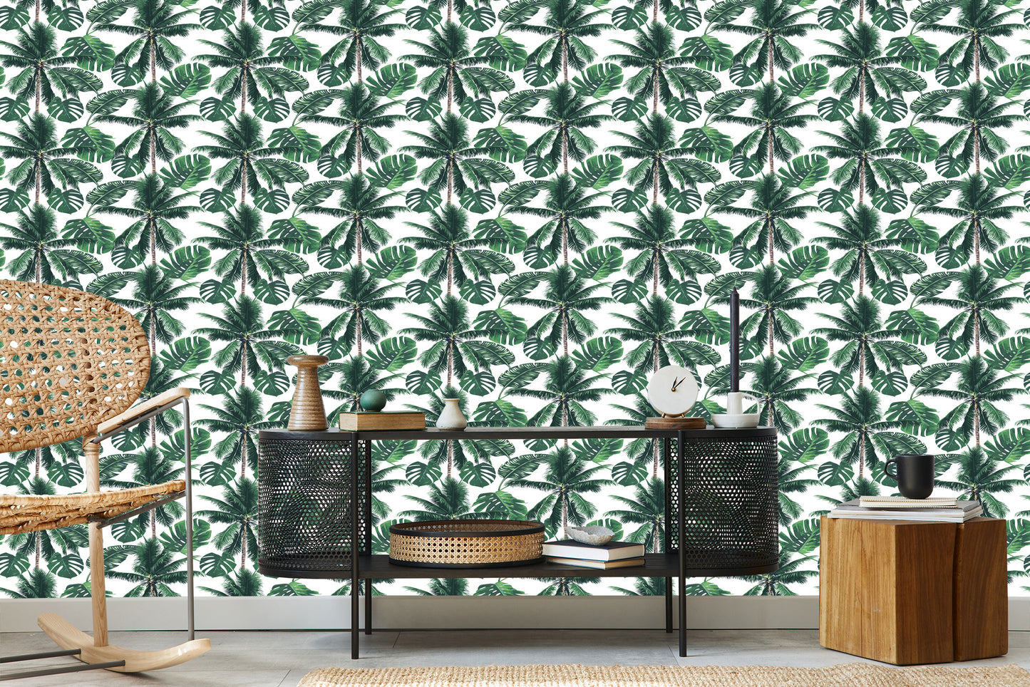 Wallpaper Nature Palm Forest For Living Room Bedroom