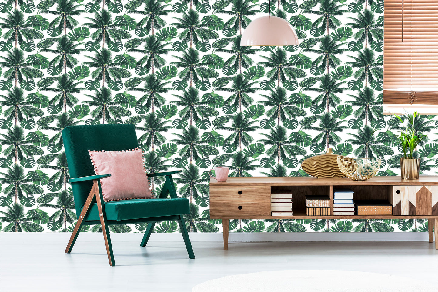 Wallpaper Nature Palm Forest For Living Room Bedroom