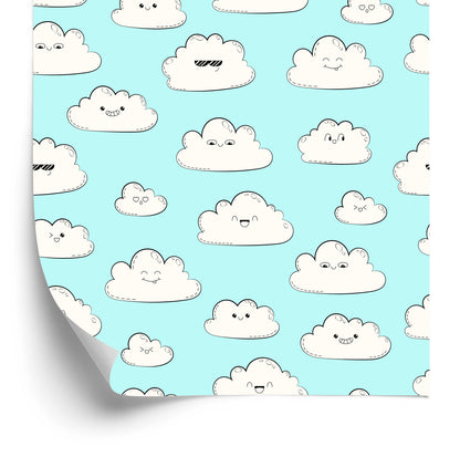 Wallpaper For Children - Happy Clouds