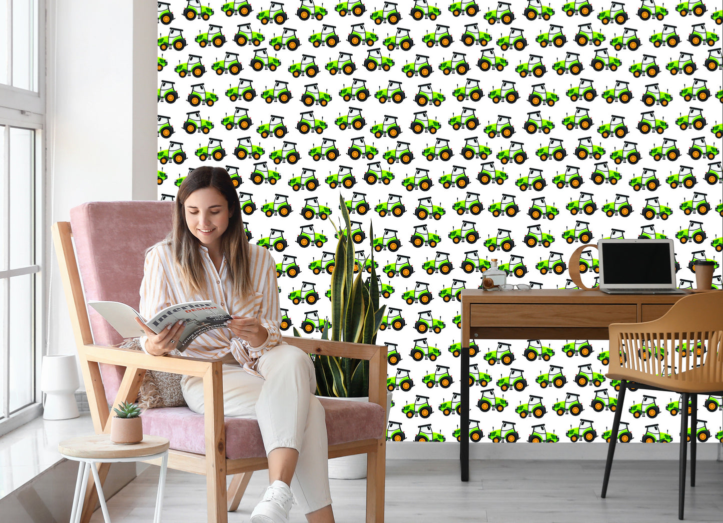 Wallpaper Fairy-Tale Green