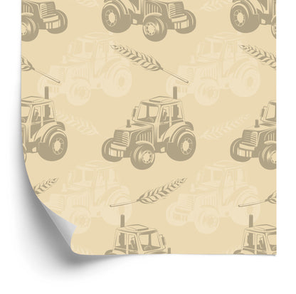 Wallpaper Tractors With Ears Of Cereal
