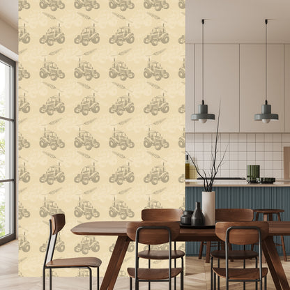 Wallpaper Tractors With Ears Of Cereal